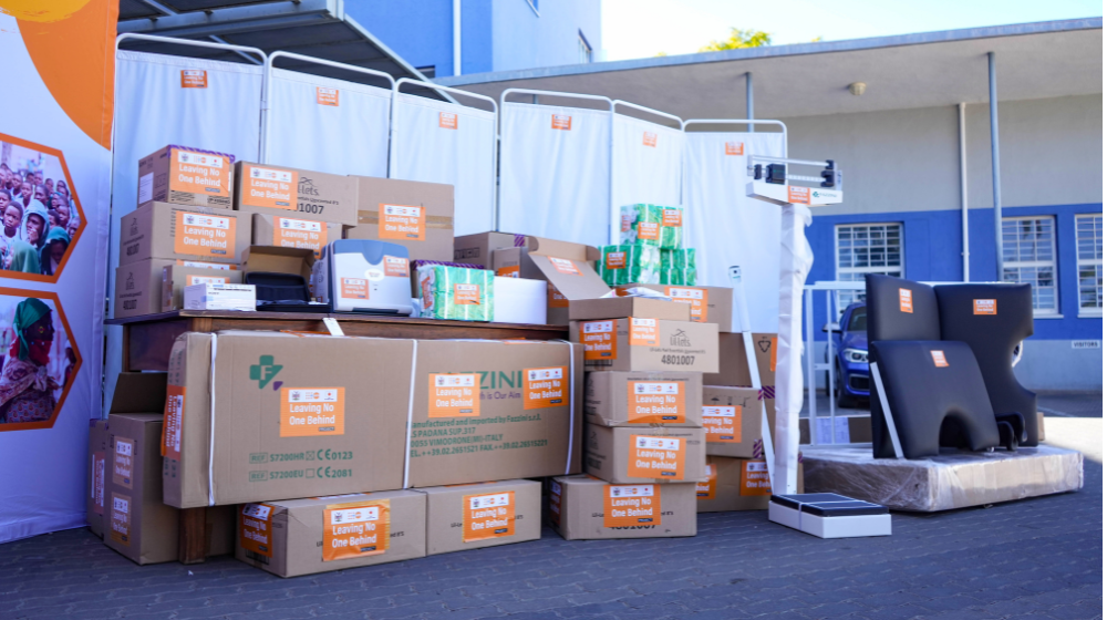 Some of the medical equipment donated. Photo: UNFPA/Namibia