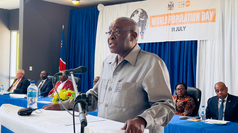 Hon. Lawrence Sampofu delivered the keynote address, highlighting the importance of inclusive data and the progress made in sexual and reproductive health in Namibia.