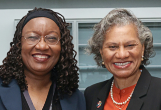 Lydia Zigomo, Regional Director, UNFPA East and Southern Africa and Dr. Julitta Onabanjo, Director of UNFPA Technical Division, 
