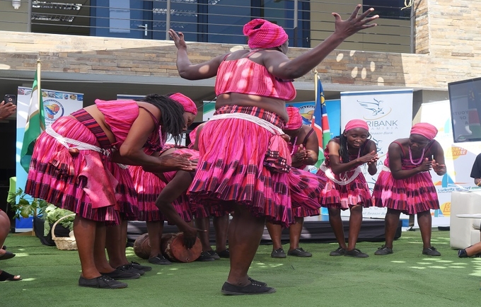 FOR THE YOUTH: Performers at the launch of the National Youth Week.