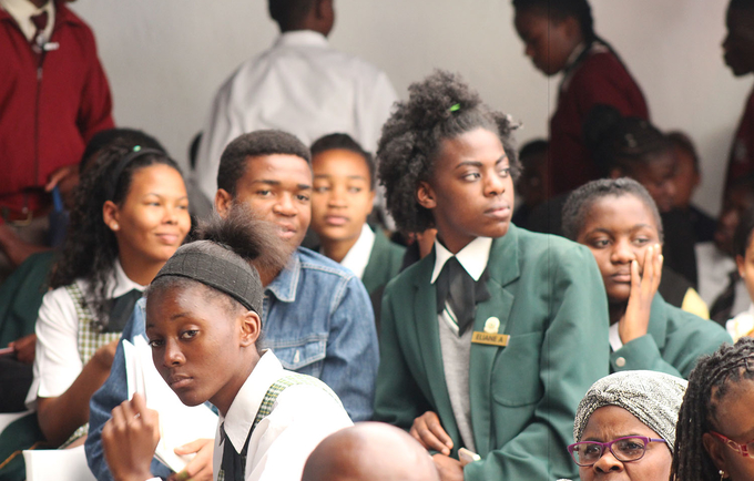 Some of the young people who attended the #BeFree SADC Youth Dialogue at Club Vibe in Windhoek.