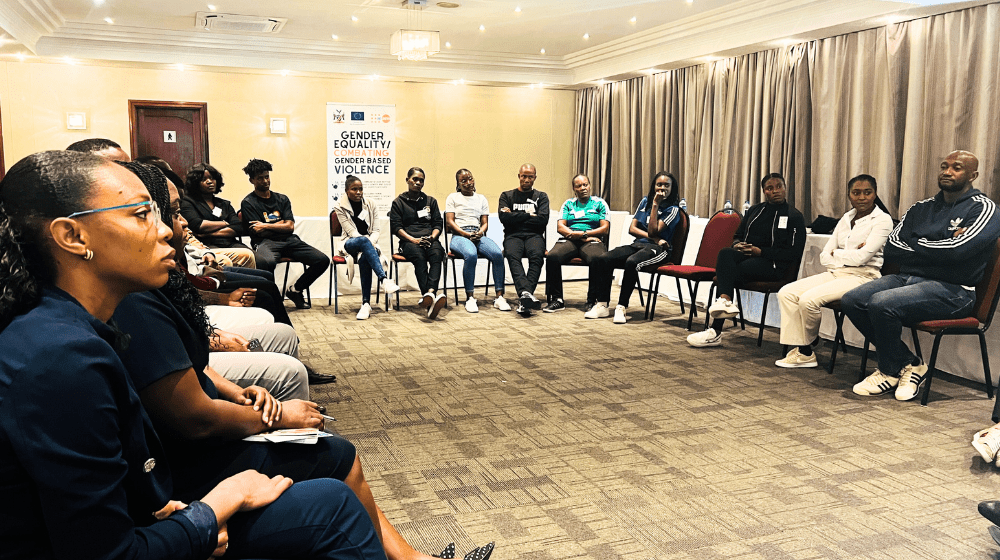 NFA staff members participate in a comprehensive GBV awareness training, equipping them with tools to create a safer and more respectful football environment for all.  Photo: UNFPA/Namibia