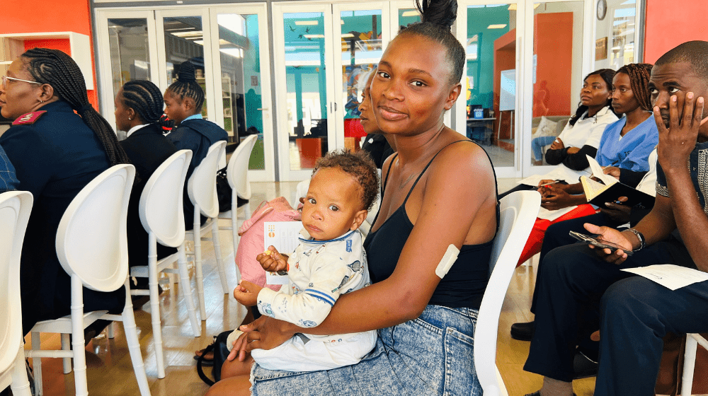 New beginnings: This mother is taking proactive steps towards family planning with a recently inserted implant. Photo: UNFPA/Namibia