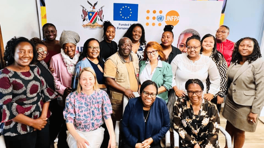 Members of the Steering Committee gather for the inaugural meeting of the Gender Equality and Combating GBV Project in Windhoek.