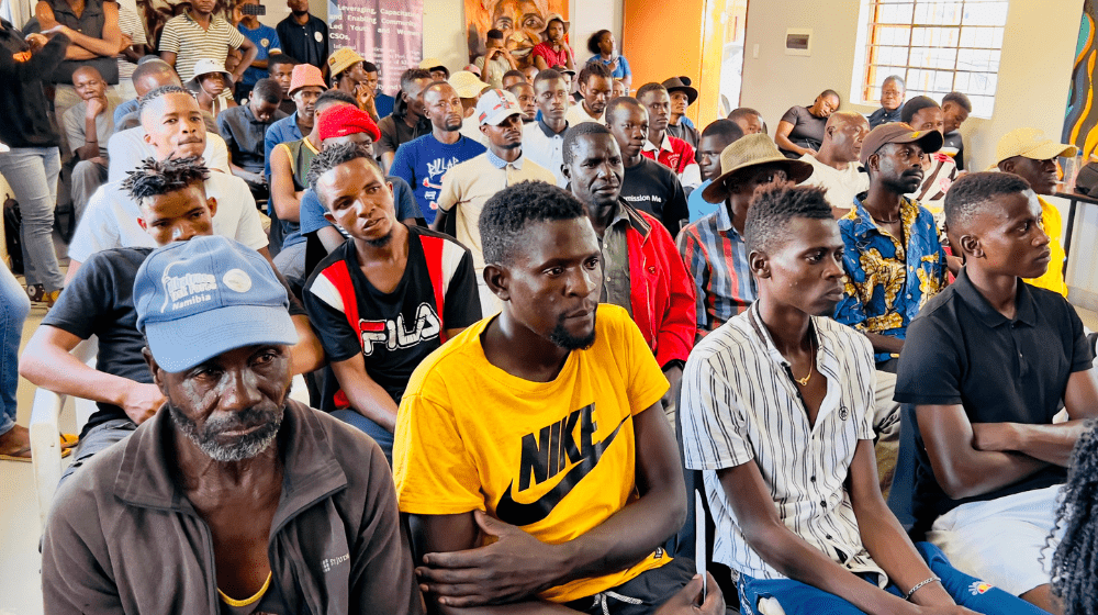 Over 80 men gathered for a dialogue on ending gender-based violence and challenging harmful gender norms.