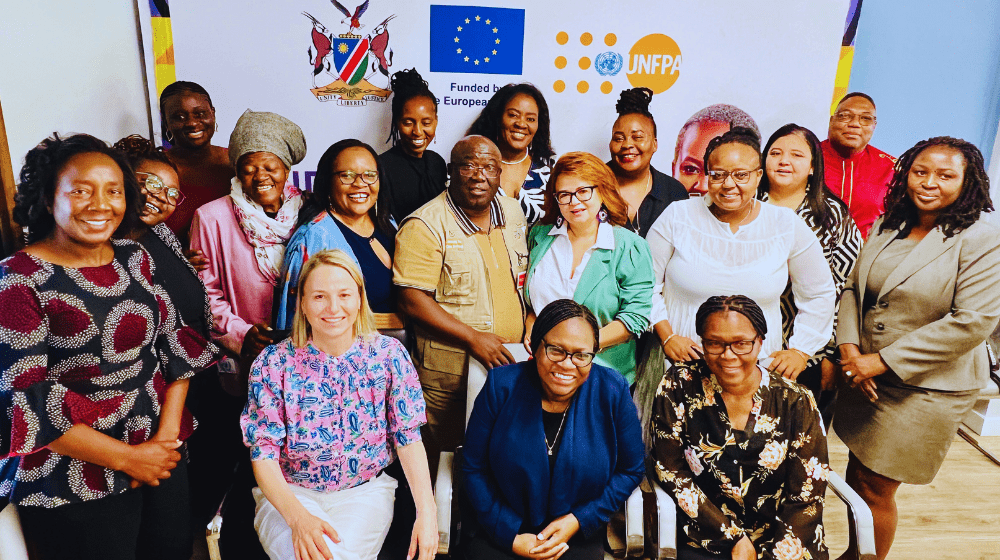 Members of the Steering Committee gather for the inaugural meeting of the Gender Equality and Combating GBV Project in Windhoek.