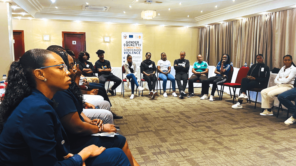 NFA staff members participate in a comprehensive GBV awareness training, equipping them with tools to create a safer and more respectful football environment for all.  