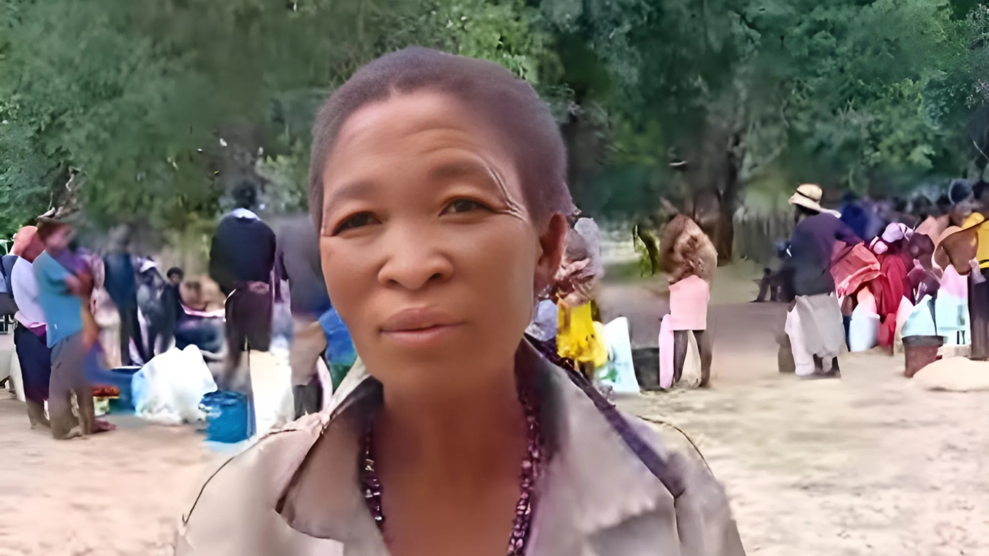 Dau Dau Siku, from Mbora Village in Kavango West, is among many in her San community facing the harsh impact of prolonged drought.