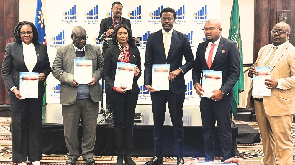 From left, Ms. Gift Malunga, UNFPA Namibia Representative, Mr. Sylvester Mbangu, National Planning Commission Development Adviso
