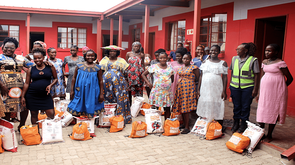 Some of the expecting mothers who received food and dignity kits in the maternity waiting room. ©UNFPA/Namibia