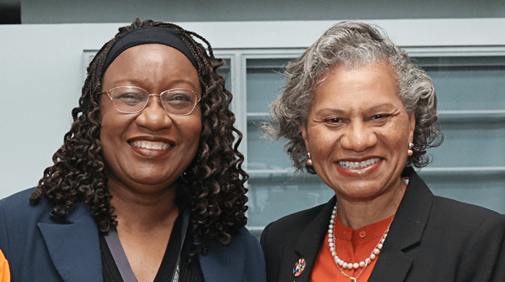 Lydia Zigomo, Regional Director, UNFPA East and Southern Africa and Dr. Julitta Onabanjo, Director of UNFPA Technical Division, 