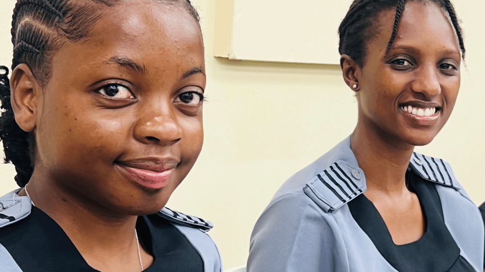 Fourth-year midwifery students and Ms. Julia Paulus and Ms. Mellis Khupe joined other midwives to celebrate their day at the IDM