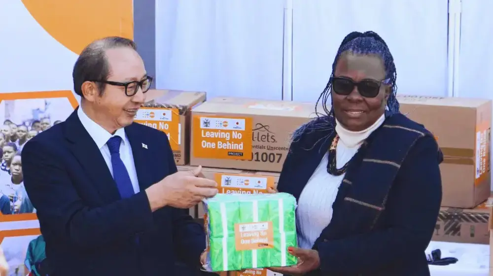 UNFPA and Japanese Embassy donate over N$220,000 in sanitary pads to marginalized girls 