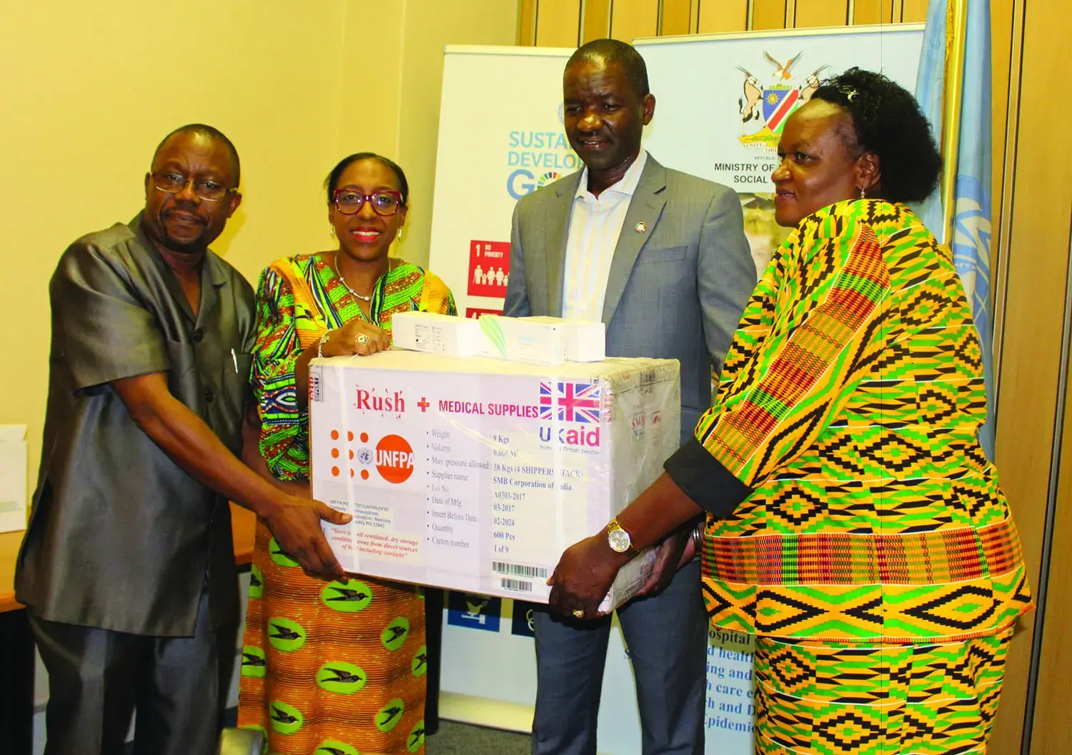 UNFPA hands over N$ 7.4m contraceptives to Health Ministry